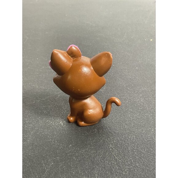 Barbie Doll Pet Animal Vet Cat Figure Pink Bow - Picture 2 of 4